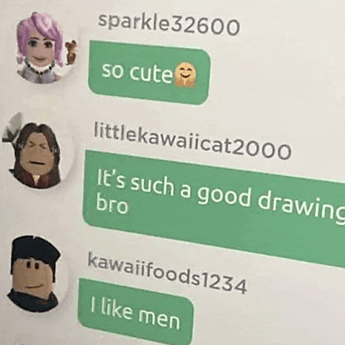 a screenshot of a text message between sparkle 32600 and littlekawaiicat2000