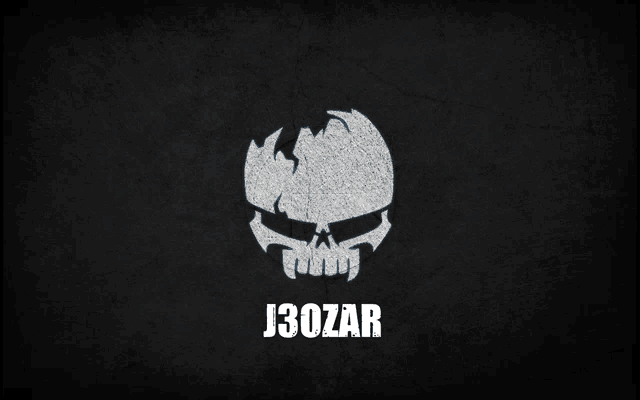 a picture of a skull with the name j30zar below it