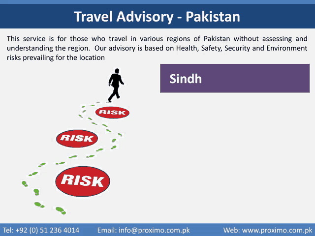 an advertisement for travel advisory in pakistan shows a man walking on a path