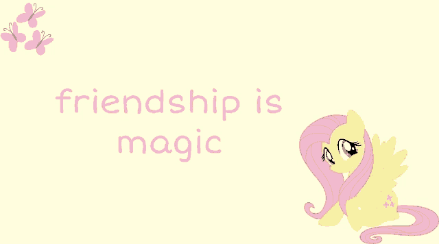 a picture of a pony with the words friendship is magic behind it