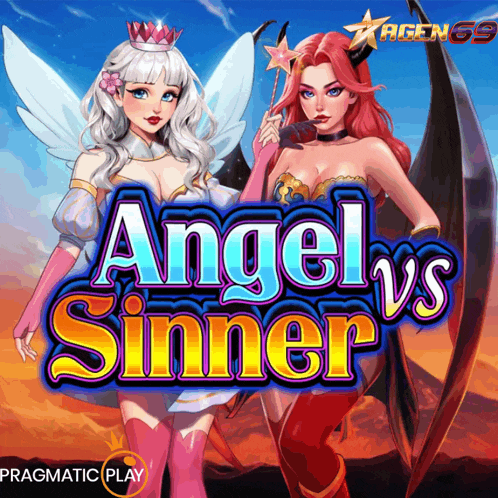 a poster for angel vs sinner shows two angels and a demon