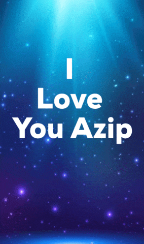 a blue background with the words i love you azip on it