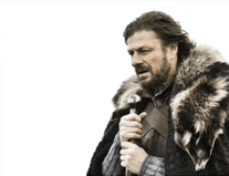 a man wearing a fur coat holds a microphone