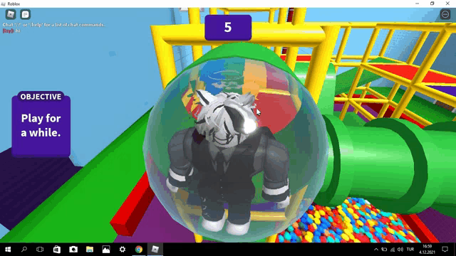 a computer screen shows a video game called roblox