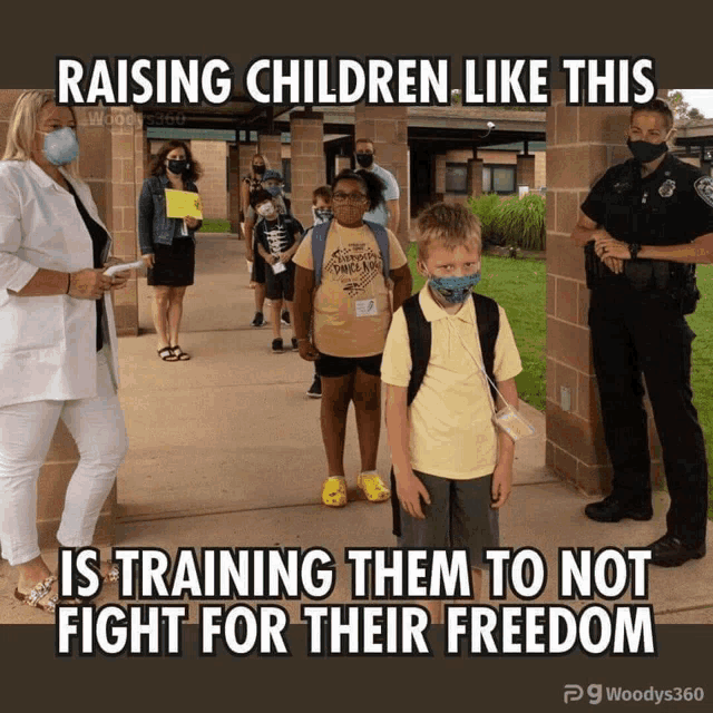 a poster that says " raising children like this " on it