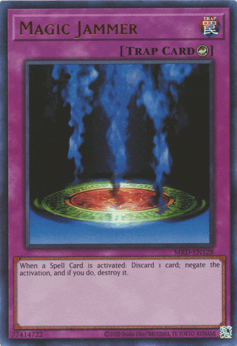 a card that says magic jammer on the top of it