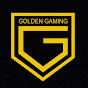 the logo for golden gaming is a yellow and black shield with a letter g on it .