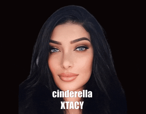 a picture of a woman with the name cinderella xt acy on it