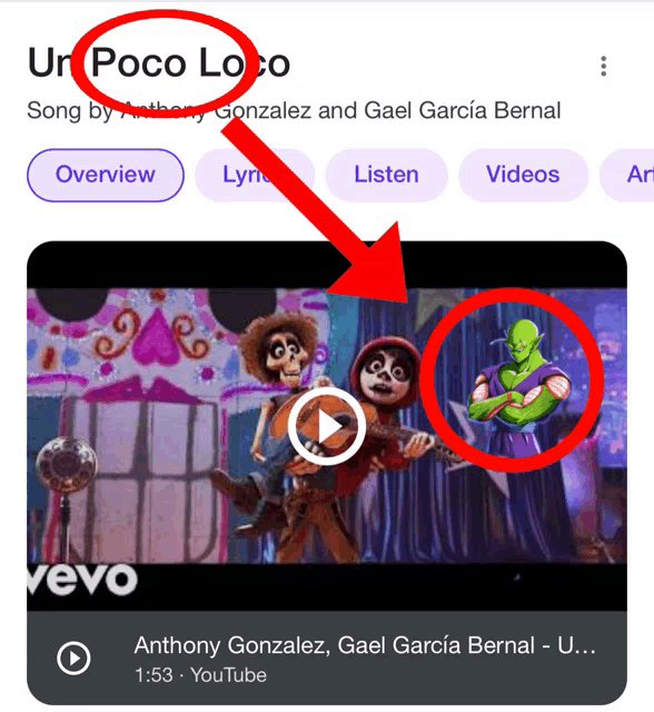 a screenshot of anthony gonzalez and gael garcia bernal 's poco loco