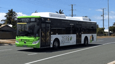 a bus with the word zero on the side