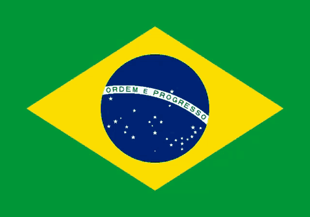 a green and yellow flag with the words ordem e progresso written on it