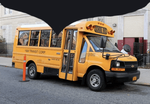 a yellow school bus from yann transit corp.