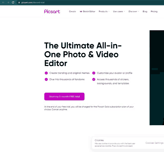 a screenshot of the ultimate all-in-one photo & video editor