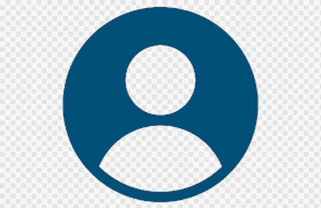 a blue circle with a white circle in the middle of it