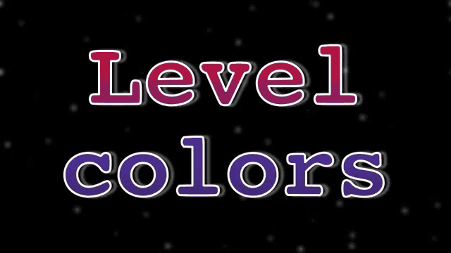 a sign that says level colors on it