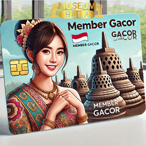 a museum bola member gacor card shows a woman in a traditional dress