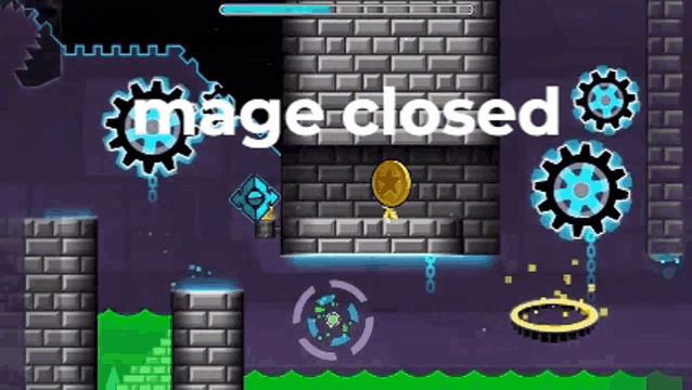 a screenshot of a video game that says ' mage closed '