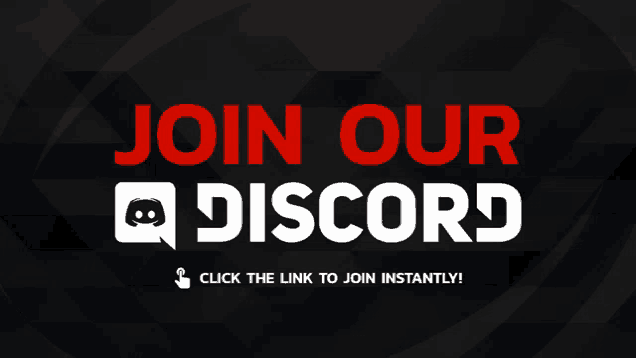 a sign that says " join our discord " on it