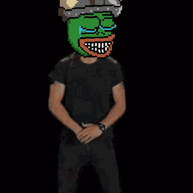 a pixel art of a man wearing a viking helmet with the words " do it " below him