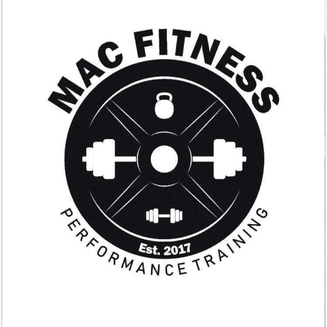 a logo for mac fitness performance training is shown