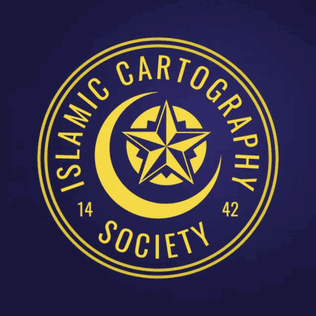 the logo for the islamic cartography society