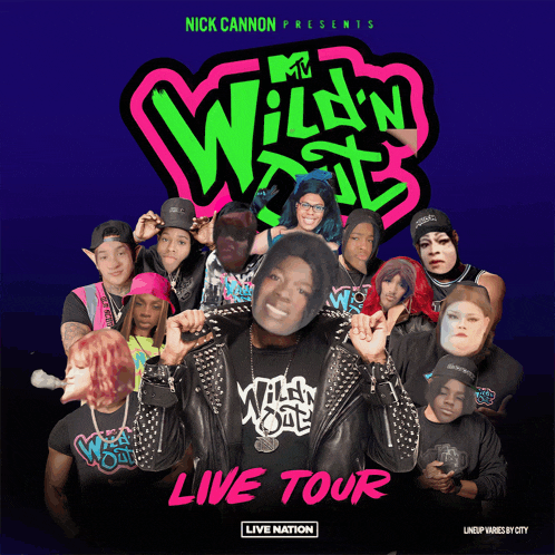 a poster for the wild n out live tour by nick cannon