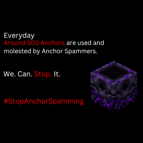 a poster that says " everyday around 300 anchors are used and molested by anchor spammers "