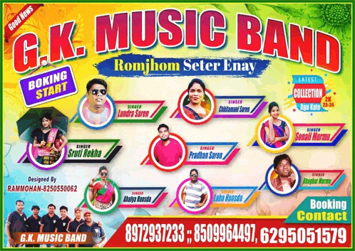 g.k. music band romjhom seter enay boxing start booking contact