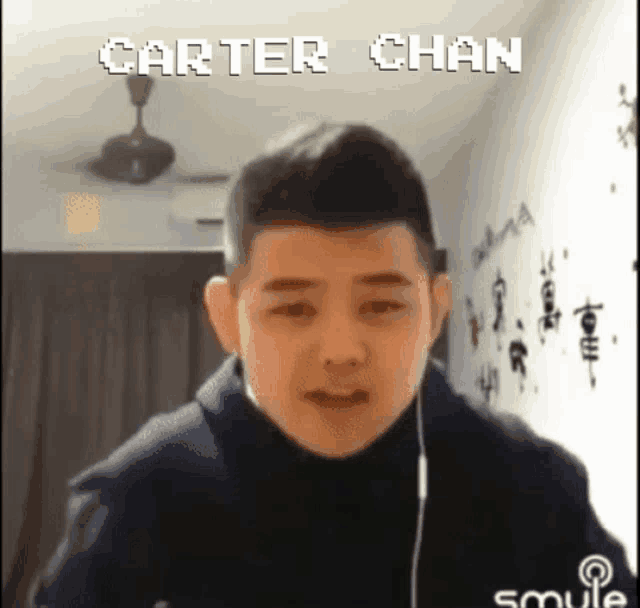 carter chan is the name of the young man in the video