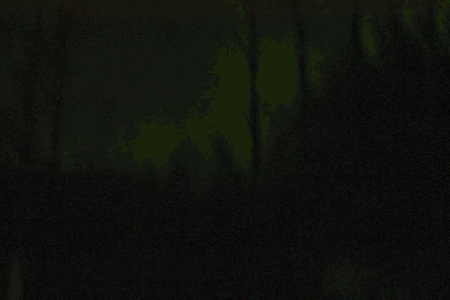 a dark background with a green glow in the middle