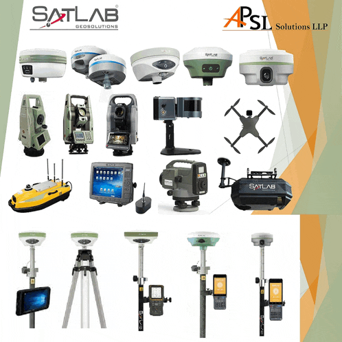 a display of various types of satlab products