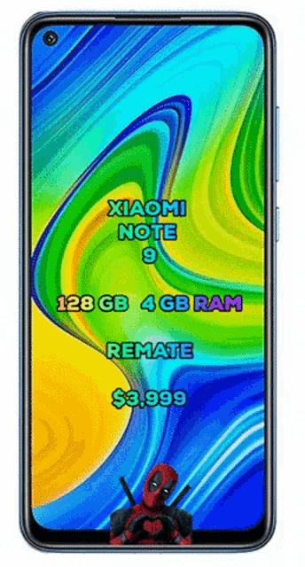 a xiaomi note 9 has 128 gb of ram