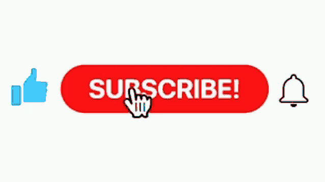 a subscribe button with a thumbs up and a bell