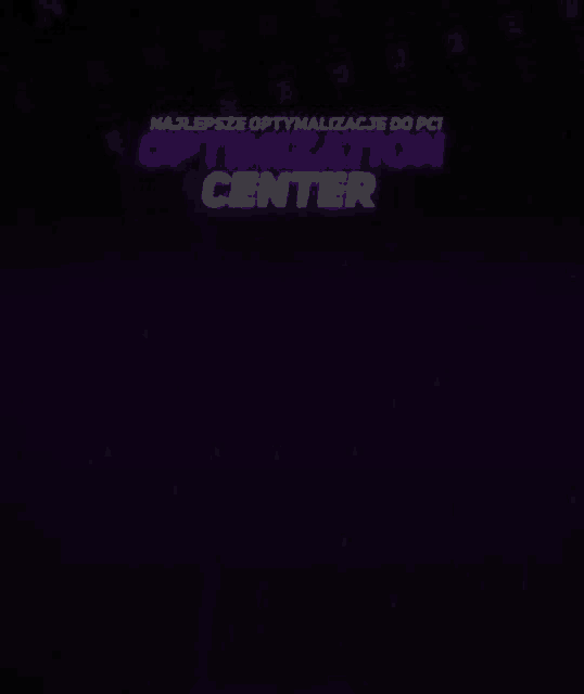 a purple background with the words `` optimization center '' on it