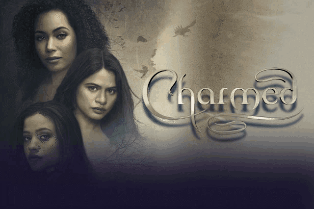 a poster for the tv show charmed with three women