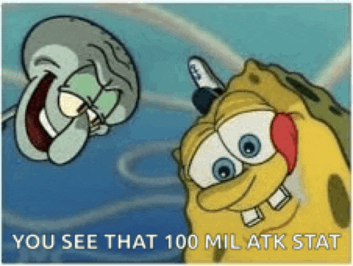 spongebob and squidward from spongebob squarepants are standing next to each other in the water .