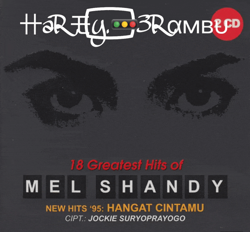 a cd cover with mel shandy 's 18 greatest hits