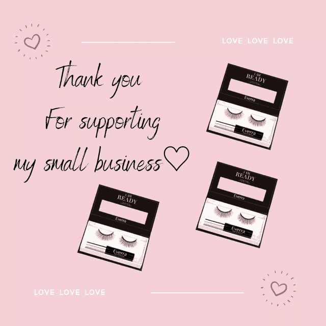 a thank you for supporting my small business poster