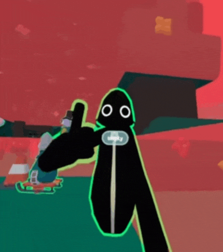 a cartoon character is giving a thumbs up sign in a video game .