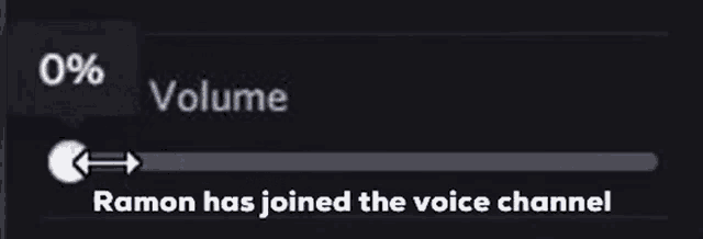 ramon has joined the voice channel on the discord app