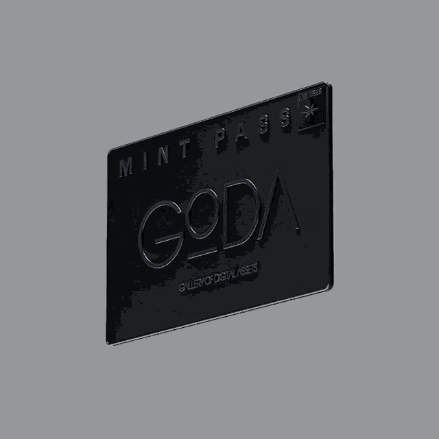 a mint pass for goda gallery of digital assets is displayed