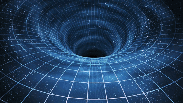 a computer generated image of a black hole in the space