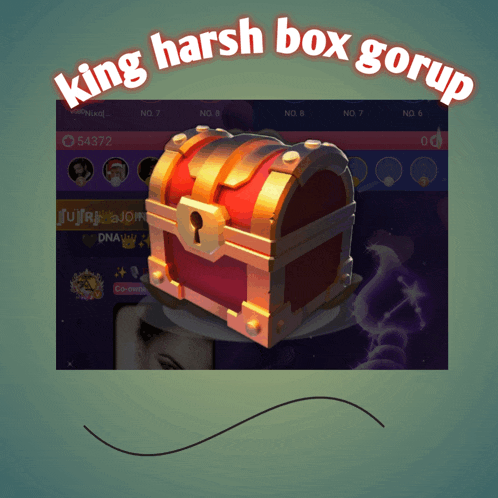 an advertisement for king harsh box gorup shows a chest