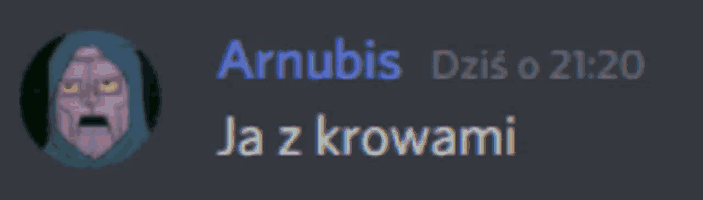 a screenshot of a discord conversation between arnobis and ja z krowami