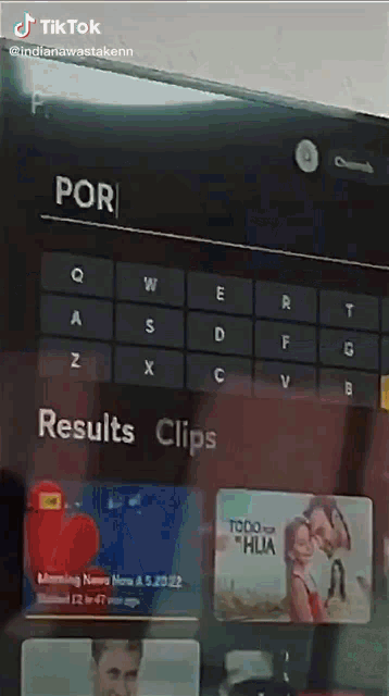 a screenshot of a tiktok video shows the results of a search