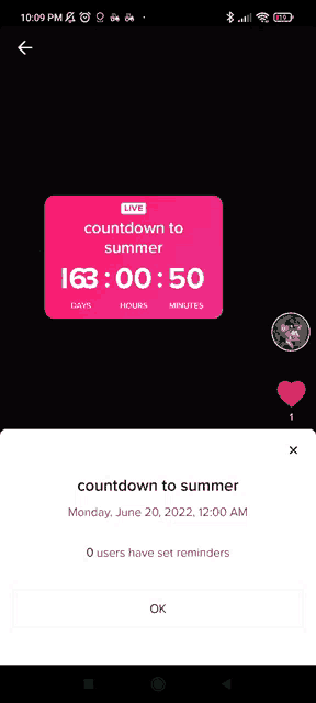 a countdown to summer app on a phone