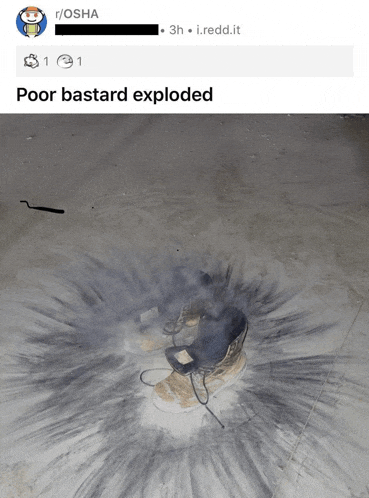 a picture of a shoe that has been exploded on a reddit page