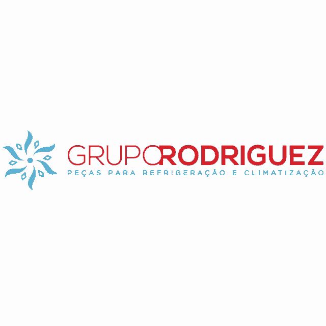 a logo for grupo rodriguez peças para refrigeracao e climatizado