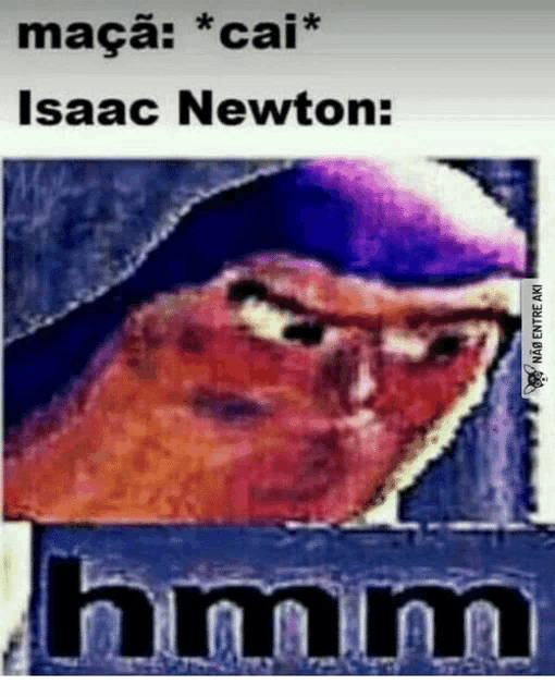 a picture of a man with the words isaac newton written below him