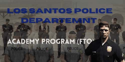 a poster for the los santos police department